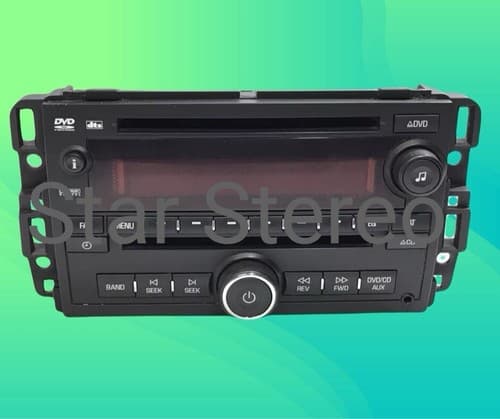 UNLOCKED GMC Acadia Radio DVD CD Player Dual AUX MP3 XM Satellite OEM GM115U - Thumbnail 2