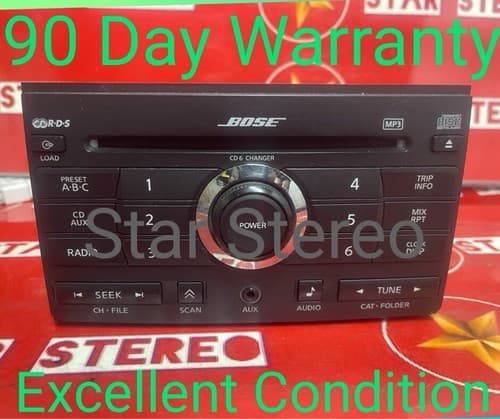2007 2008 NISSAN MAXIMA OEM AM FM CD6 BOSE RADIO 28185 ZE50B NI222U - Image 1