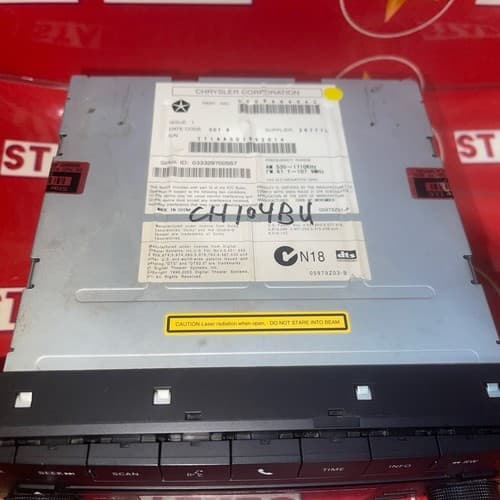 2007 -2012 Chrysler Jeep Dodge OEM Radio MP3 6 CD Player REQ 05064949AC CH104BU - Thumbnail 5