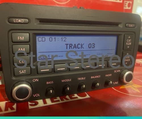 2006-2010 VW Passat AM FM Audio Radio Stereo 6 Disc CD Player 1K0035180C VW127U - Thumbnail 2