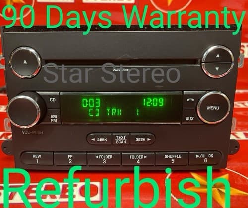 08-09 Ford Fusion & Mercury Milan Radio AM FM Disc OEM 8E5T18C869AE FO163U - Image 1