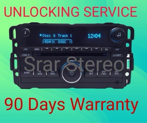 UNLOCKING SERVICE GM Chevy Chevrolet Cadillac GMC Non-Navigation GPS Radio Unit - Image 1