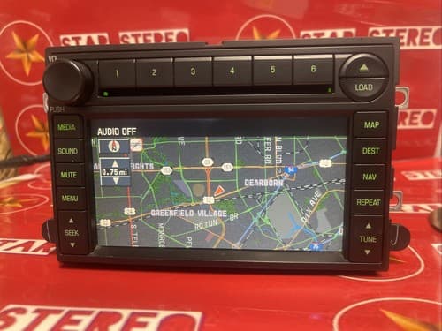 2007 Ford Mercury navigation touch screen radio MP3 6 CD 7E5T-18K931-BA FO172U - Thumbnail 2