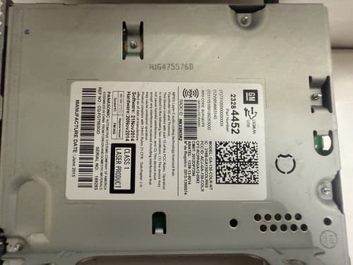 2016 Chevrolet Cruze Am Fm Cd Player Radio Receiver 23284452 GM162U - Thumbnail 5