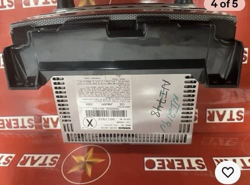 2008-2009 Nissan Maxima AM FM 6 Disc CD W/Aux 281859N72B Face CY61D OEM NI219U - Thumbnail 4