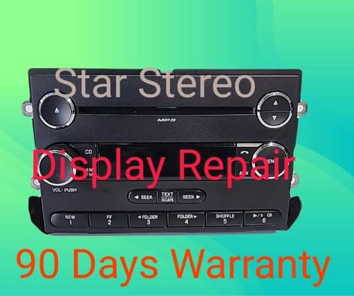 Ford radio display REPAIR SERVICE for Visteon CD CD6 stereo.Fix burnt out lights - Image 1