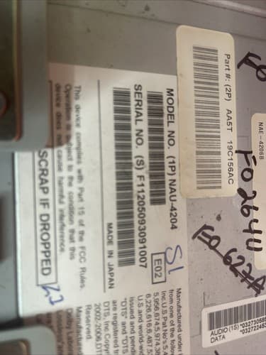 2009-2010 Lincoln Mks Am Fm Cd Player Radio Receiver M3EGV AA5T 19C156AC FO264U - Thumbnail 4