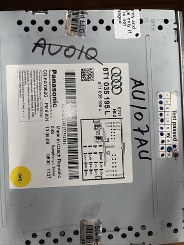 2009 Audi A4 AM FM 6CD MP3 Radio Receiver 8T1035195L OEM AU107AU - Thumbnail 4