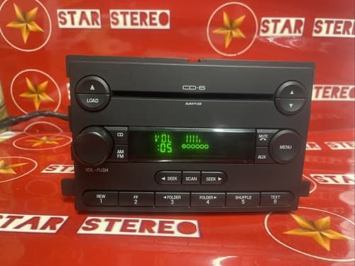 2006-2007 Ford Freestar AM FM Radio 6-CD MP3 Player P/N. 5F2T-18C815-BA FO260U - Thumbnail 3