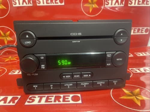 2006-2007 Ford Freestar AM FM Radio 6-CD MP3 Player P/N. 5F2T-18C815-BA FO260U - Thumbnail 2