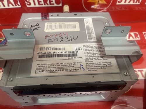 10 2010 Ford Flex Radio GPS CD Player Stereo Navigation AA8T 19C156AD Fo231U - Thumbnail 3