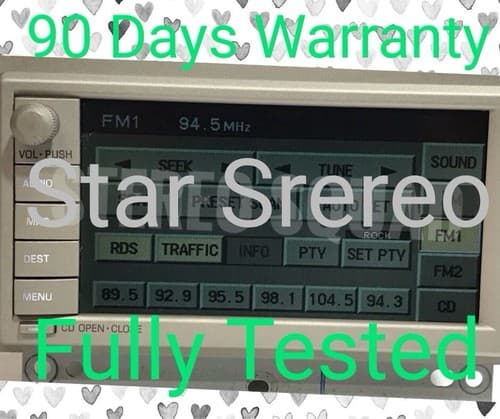 03-05 Lincoln Navigation GPS Screen Radio Receiver 4C5T-18C985-BB FO221U - Image 1