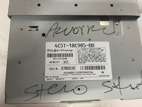 03-05 Lincoln Navigation GPS Screen Radio Receiver 4C5T-18C985-BB FO221U - Thumbnail 4