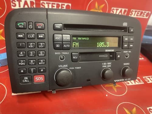 1999-2004 Volvo S80 RADIO CD CASSETTE With Telephone Module Control HU-611 VO130 - Thumbnail 2