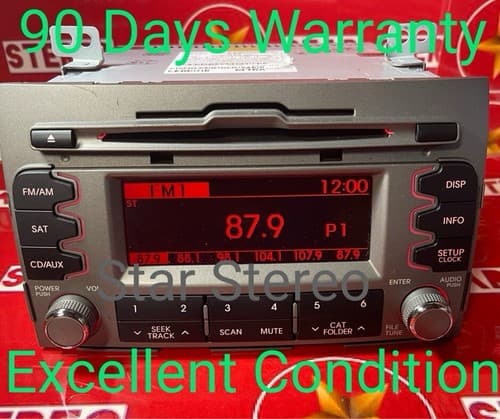 2010 - 2013 Kia Sportage OEM Single CD AM FM SAT Radio Media Receiver GREY KI151