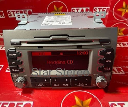 2010 - 2013 Kia Sportage OEM Single CD AM FM SAT Radio Media Receiver GREY KI151 - Thumbnail 2