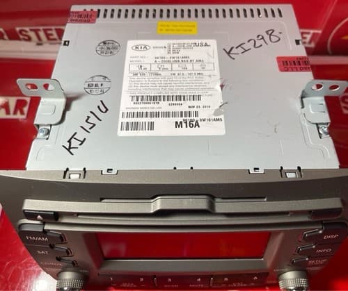 2010 - 2013 Kia Sportage OEM Single CD AM FM SAT Radio Media Receiver GREY KI151 - Thumbnail 5