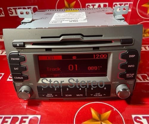 2010 - 2013 Kia Sportage OEM Single CD AM FM SAT Radio Media Receiver GREY KI151 - Thumbnail 3