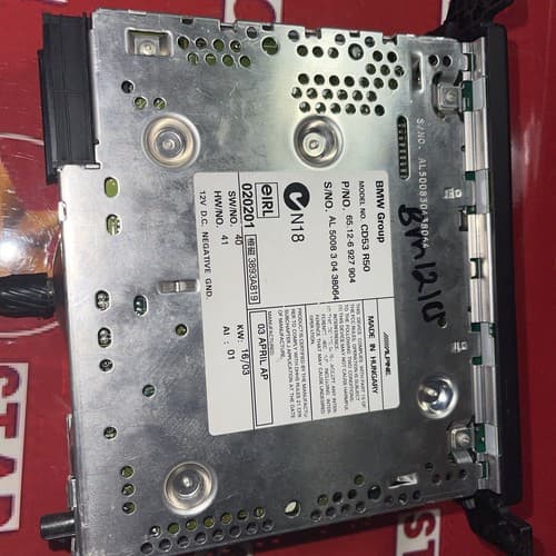 2002 -2003 -2004 Mini Cooper AM FM CD Radio 65126927904 OEM BM121U - Thumbnail 4