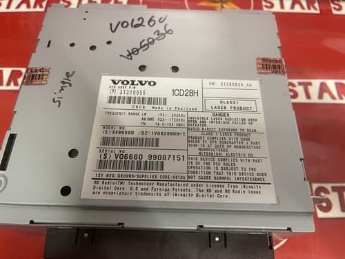 2009-2014 Volvo Xc90 Audio Radio Receiver Headunit 31328056 *Single Disc VO126U - Thumbnail 4