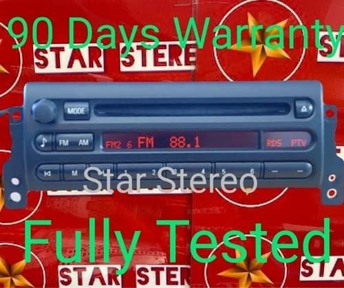 Mini Cooper Radio Receiver AM FM CD Disk Player Audio 02-04 OEM 6917521 BM117U - Image 1