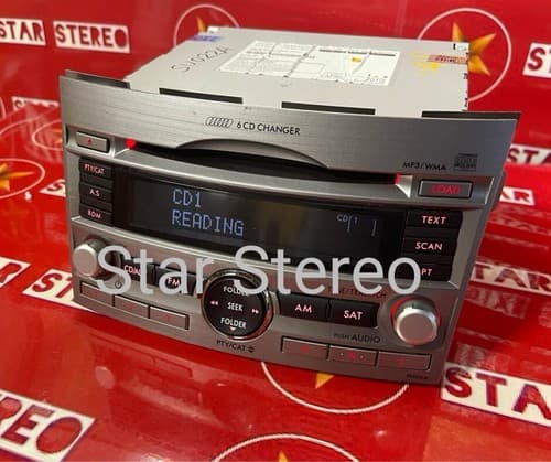 2010-12 Subaru Legacy AM FM Radio XM 6 CD Player 86201AJ60A / PE605U6 SU110BU - Thumbnail 3