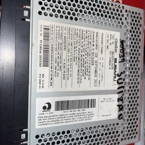 12-14 Subaru XV Crosstrek Impreza AM FM CD Radio 86201FJ620 CM621UB SU118AU - Thumbnail 4