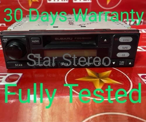 2000-2001 Subaru Legacy Radio AM FM Cassette Player 86201AE08A -Face P120 SU116U - Image 1