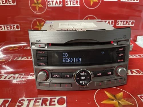 2010-12 Subaru Legacy AM FM Radio XM 6 CD Player 86201AJ60A / PE605U6 SU110AU - Thumbnail 5