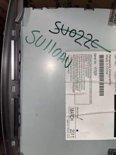 2010-12 Subaru Legacy AM FM Radio XM 6 CD Player 86201AJ60A / PE605U6 SU110AU - Thumbnail 6