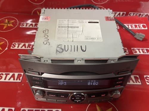 Subaru Legacy 2010-12 AMFM Radio mp3 CD Receiver PE645U1 PN 86201AJ64A SU111U - Thumbnail 6