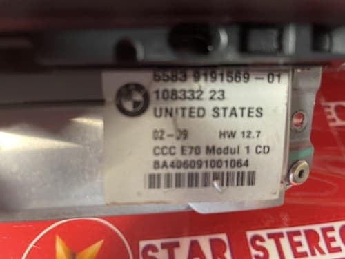 BMW E70 E71 X5 X6 2007-2010 DASH NAVIGATION RADIO CD PLAYER 65839191569 BM109U - Thumbnail 4