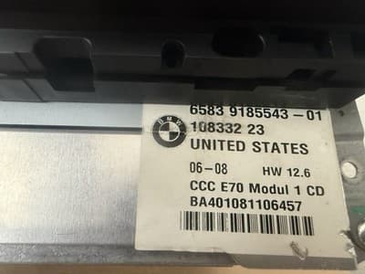 2007-2010 BMW X5 & X6 Radio CD Player and DVD Navigation 65839185543-01 BM110U - Thumbnail 5