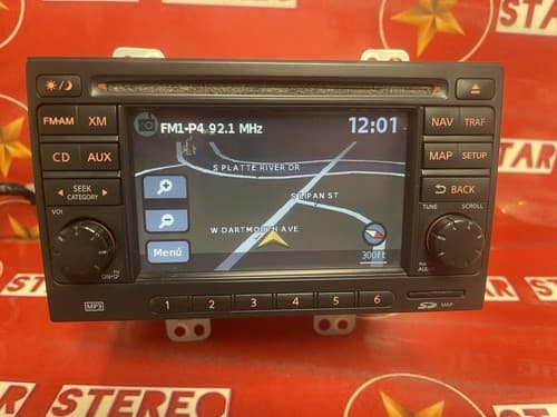 Nissan JUKE CUBE Navigation Radio CD Player AUX USB XM Rockford Fosgate NI184AU - Thumbnail 3