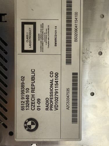 06 07 08 09 2010 11 BMW 1 3 Series Professional Radio M3 Z4 CD Player OEM BM128 - Thumbnail 6