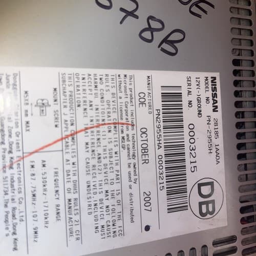 Nissan Murano CD Player Radio Receiver Unit , 28185 1AA0A , CY25D NI189DU - Thumbnail 5