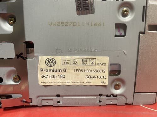 OO-05 VW Passat Premium 6 radio cassette CD player 3B7 035 180 N/Monsoon VW113U - Thumbnail 5