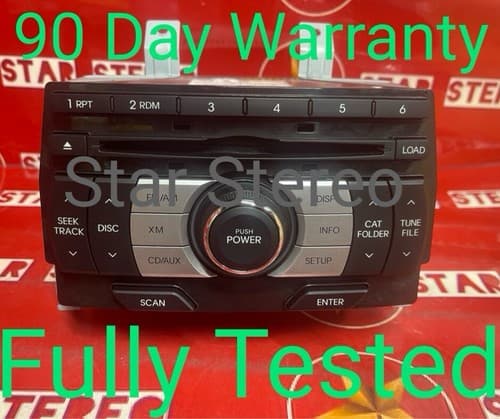 2009-2010 Hyundai Genesis 6 disc XM satellite radio CD player 96190-2M120 HY103U - Image 1