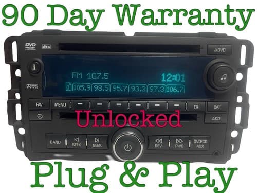 UNLOCKED 2010-2013 GMC Chevy Buick Enclave Radio DVD CD Player 25976613 GM158U - Image 1