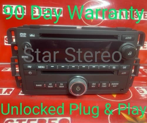 Unlocked Suzuki 2007-2008 Vitara Radio AM FM CD DVD W/Aux 15294130 SUZ114U - Image 1