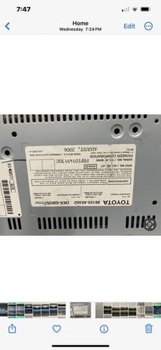 2005-09 TOYOTA Sienna Radio JBL Stereo 6 Disc MP3 CD Player P1816 OEM TO115U - Thumbnail 4