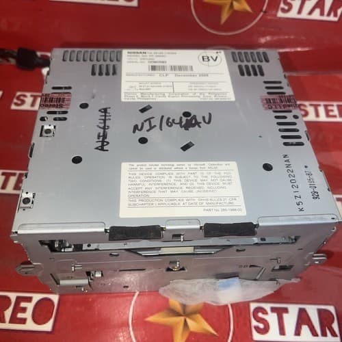 2006-2007 INFINITI G35 AM/FM RADIO MP3 6-DISC CD PLAYER 28185-CM30A OEM NI164AU - Thumbnail 4