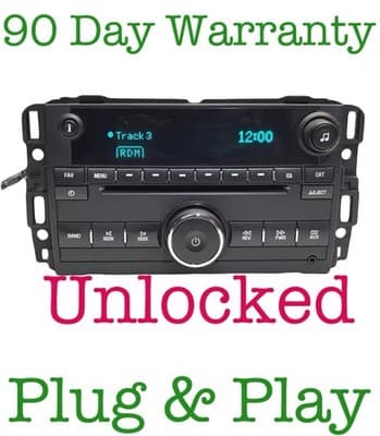 UNLOCKED 2011-2012 GMC Acadia Radio Receiver AM FM CD Aux Input 20935121 GM140U - Thumbnail 3
