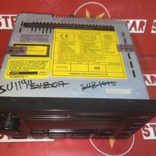 2004-2008 Suzuki Forenza 2005-08 Reno AM FM CD Player Cassette 96550 738 SUZ119U - Thumbnail 3