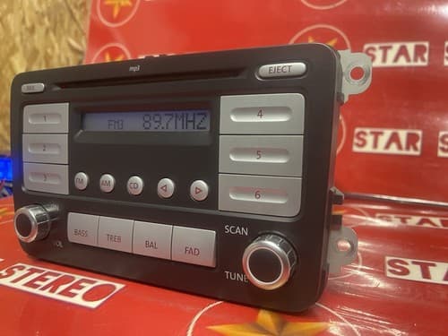 06-09 VOLKSWAGEN JETTA RADIO AM-FM-CD MP3 1K0 035 161 B VW109U - Thumbnail 2