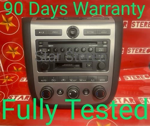 2006 2007 OEM Nissan Murano Bose Radio AM FM 6 CD Player 28188 CA000 NI197U