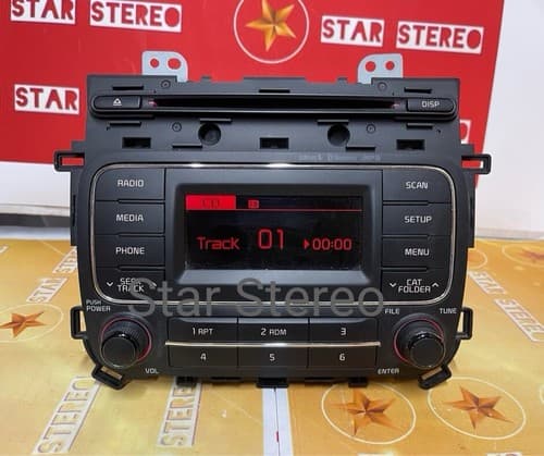 2014 - 2016 Kia Forte OEM Single CD AM FM SAT Bluetooth Radio Receiver KI110CU - Thumbnail 3