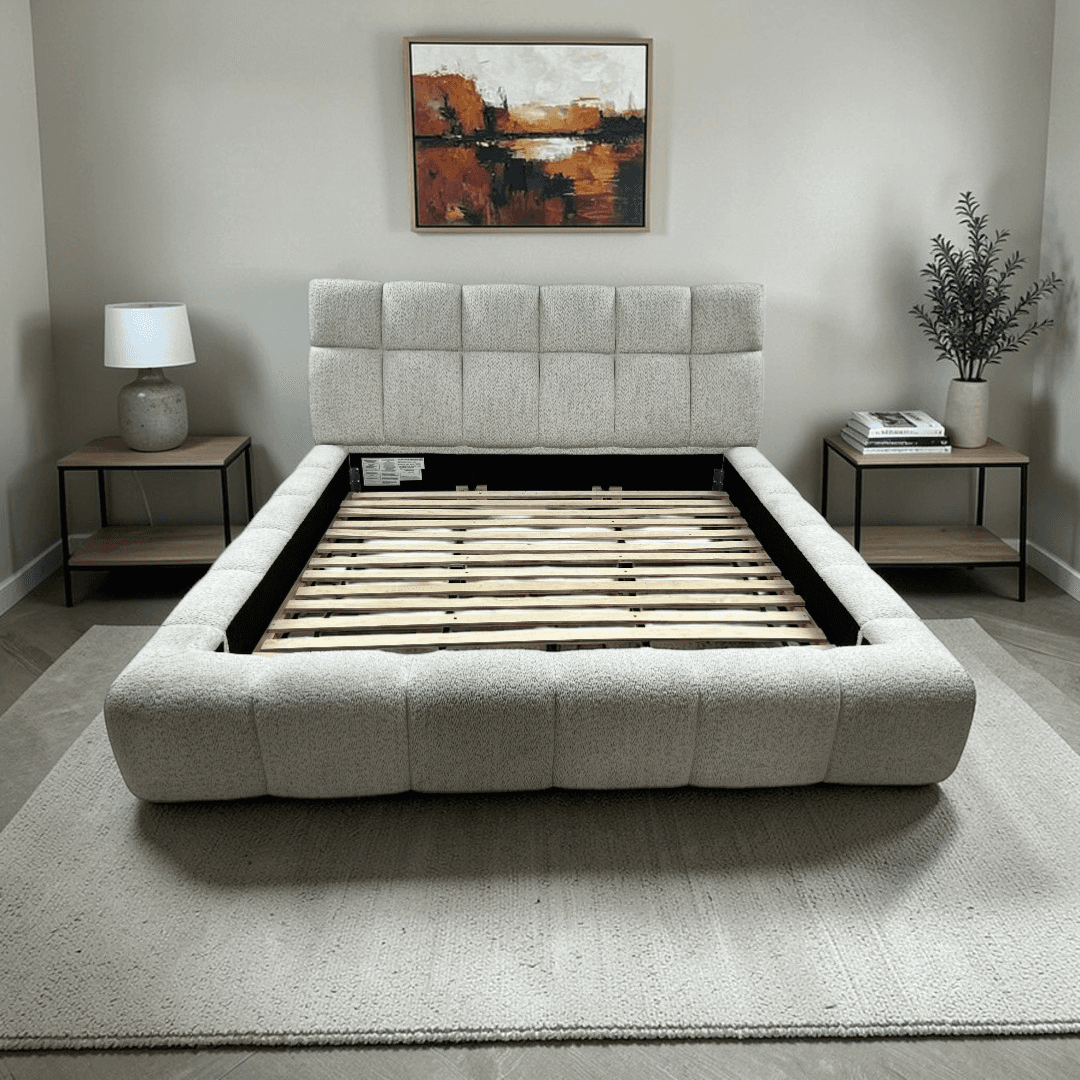 Parker House Sleep Escape Fluffy River Rock King Upholstered Bed - Image 1