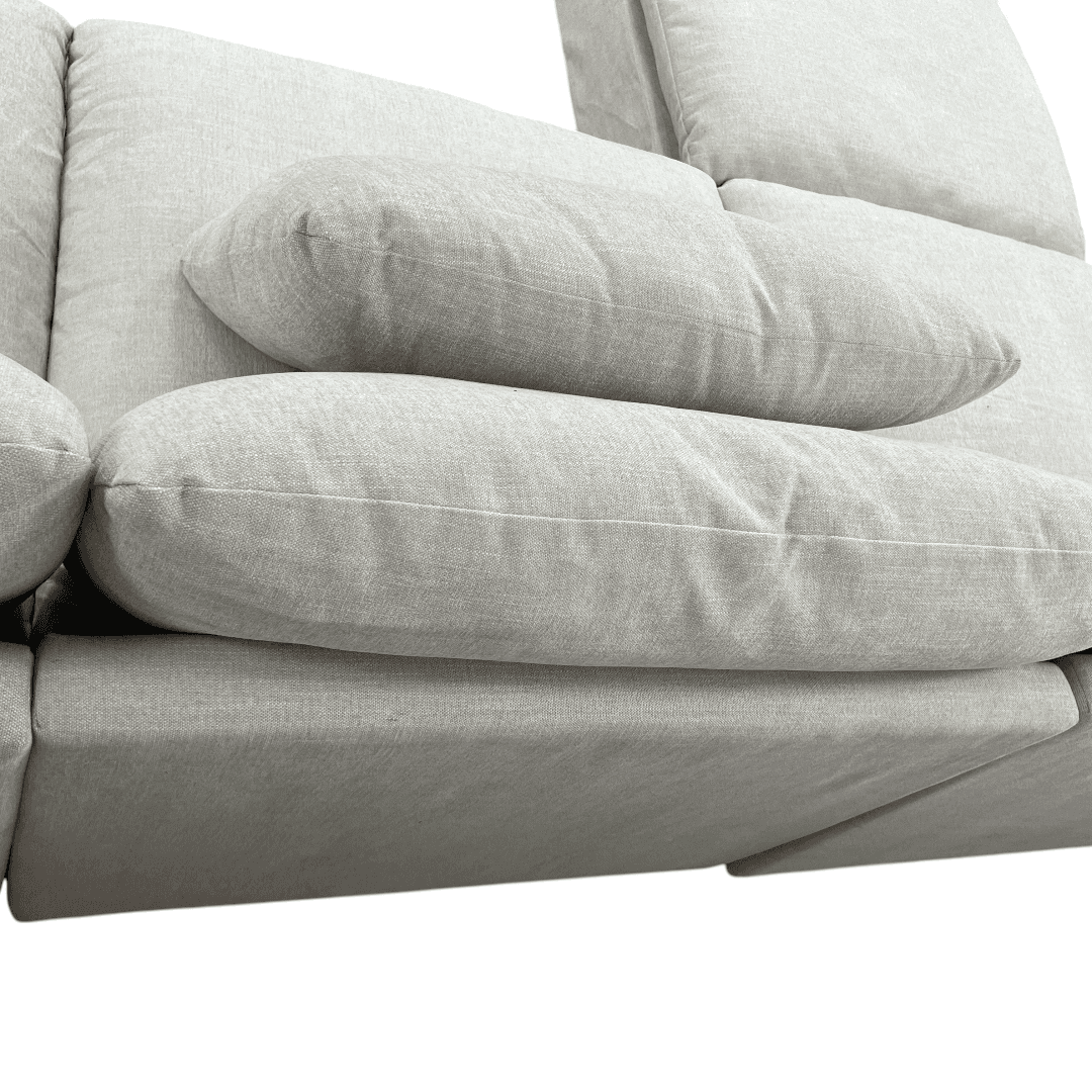 Burrow Russet 4-Piece Reversible Chaise Sectional with Ottoman - Thumbnail 15