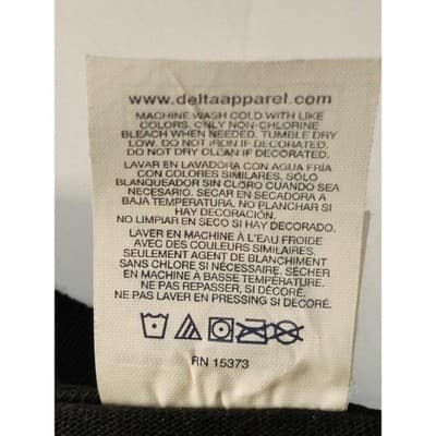 Delta Magnum Weight Adult Men's T-Shirt Short Sleeve Black Size Medium - Thumbnail 9